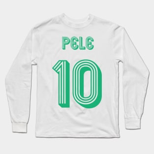 Pele Brazil Retro Jersey 1970 Long Sleeve T-Shirt